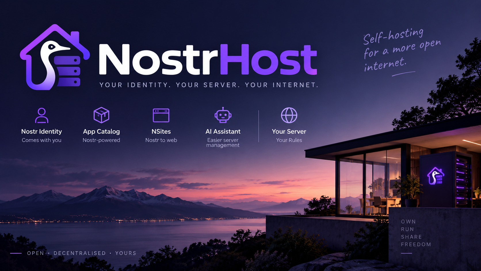 NostrHost: Rethinking Self-Hosting for the Nostr + AI Era